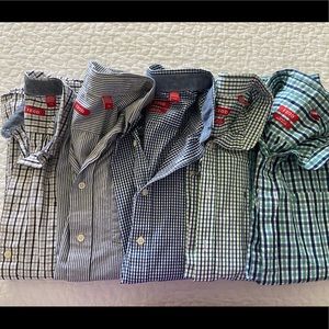 Bundle 5 Mens Izod Size Large Long Sleeve Shirts